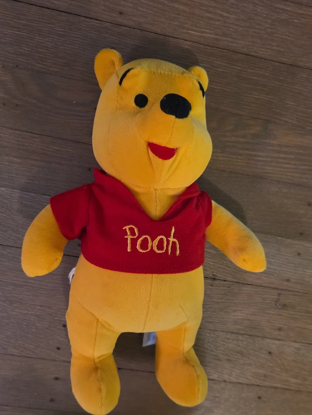 Winnie The Pooh- Vintage 1990/Mattel / Disney Plush Bear - Yellow with Red Shirt
